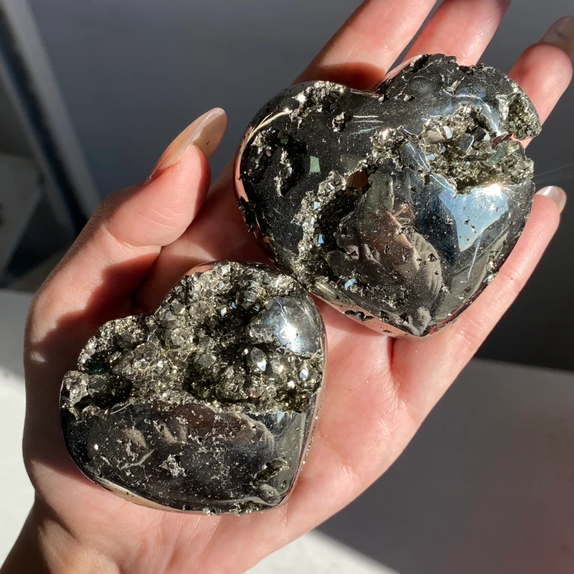 AA Grade Pyrite Heart - Image 4
