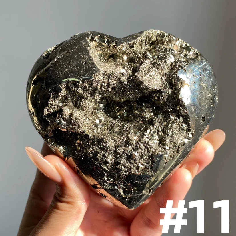 AAA Grade Pyrite Heart - Image 4