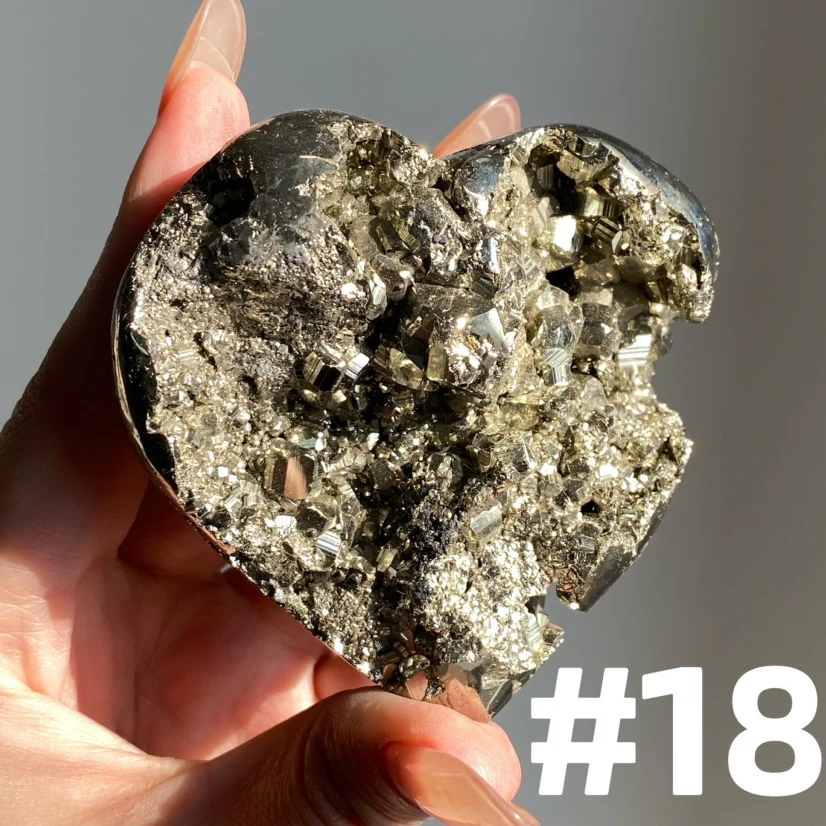 AAA Grade Pyrite Heart - Image 7