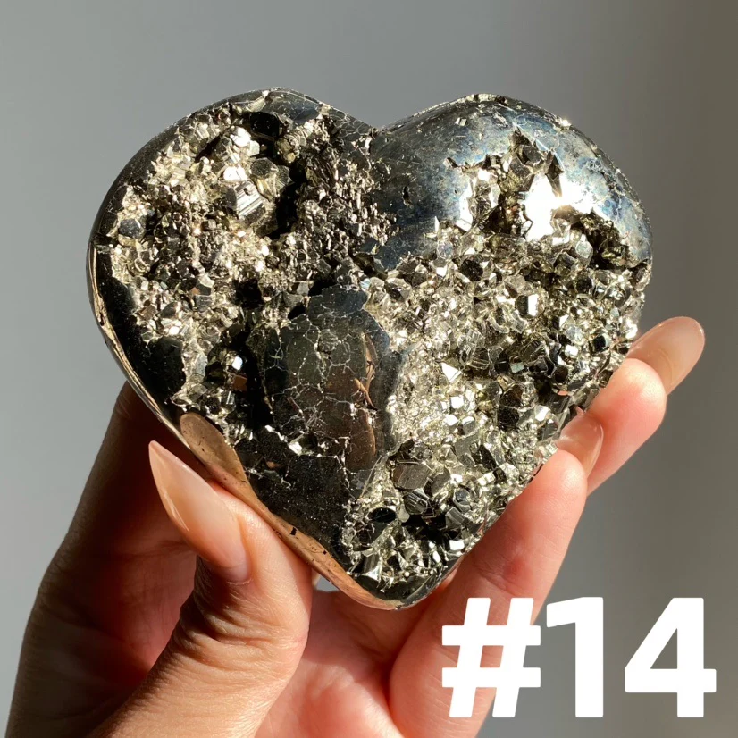 AAA Grade Pyrite Heart - Image 8