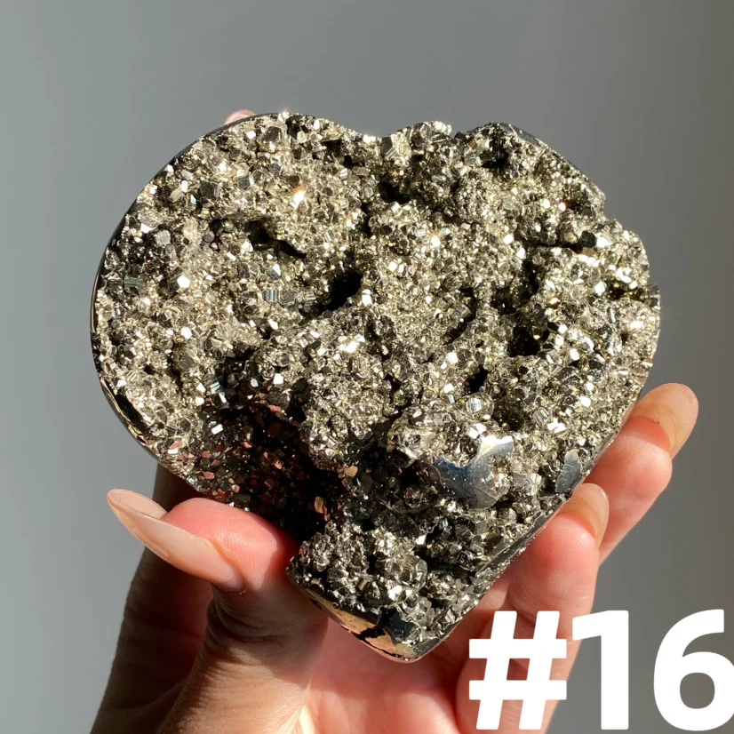 AAA Grade Pyrite Heart - Image 9
