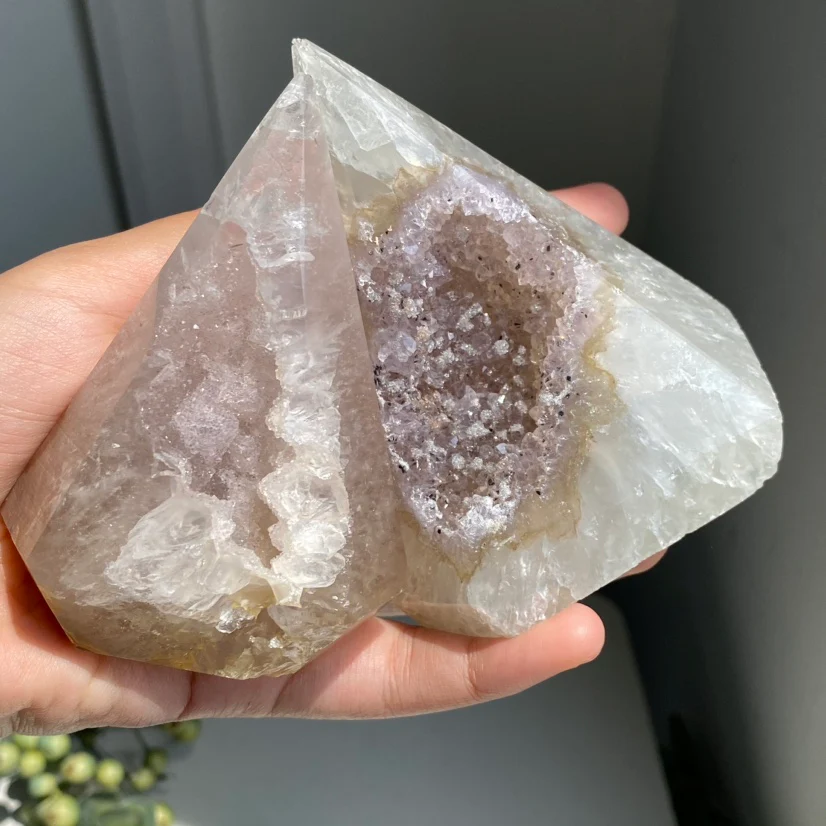 Agate Druzy Diamond Tower - Image 3