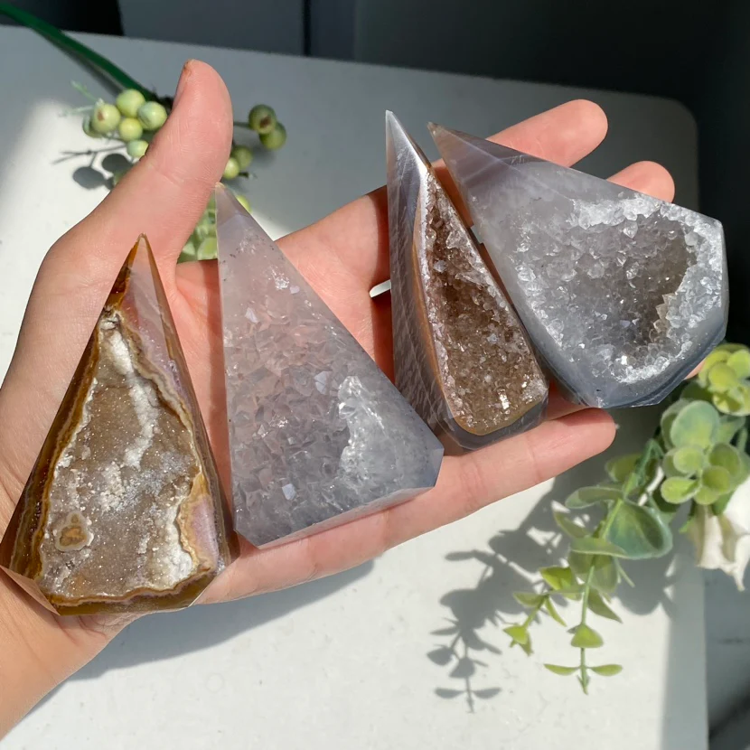 Agate Druzy Diamond Tower - Image 4