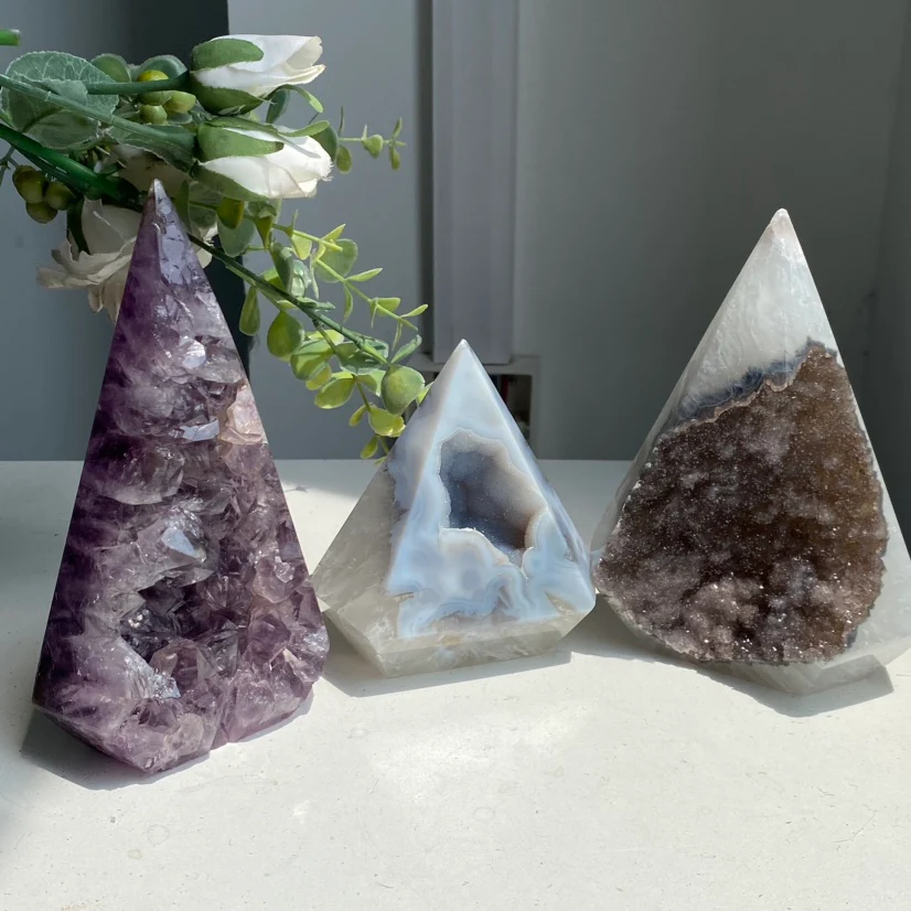 Agate Druzy Diamond Tower - Image 5