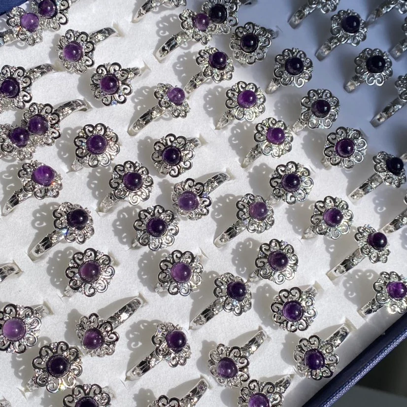 Amethyst Fidget Spinner Ring - Image 2