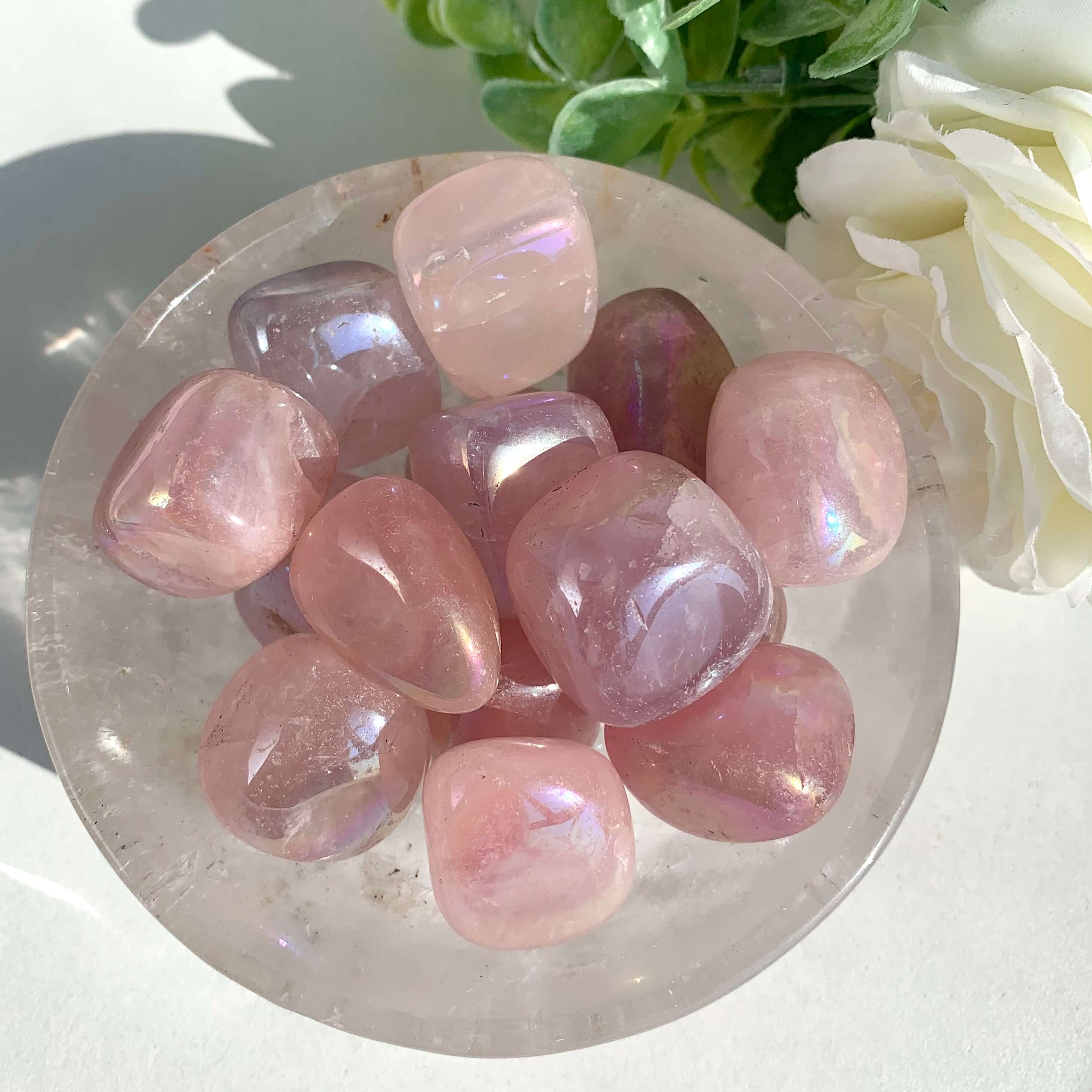 Angel Aura Rose Quartz Tumble - Image 2