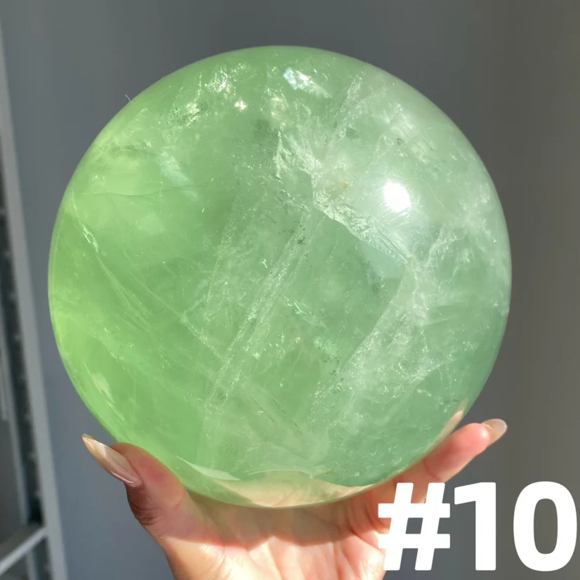 Apple Green Fluorite Sphere