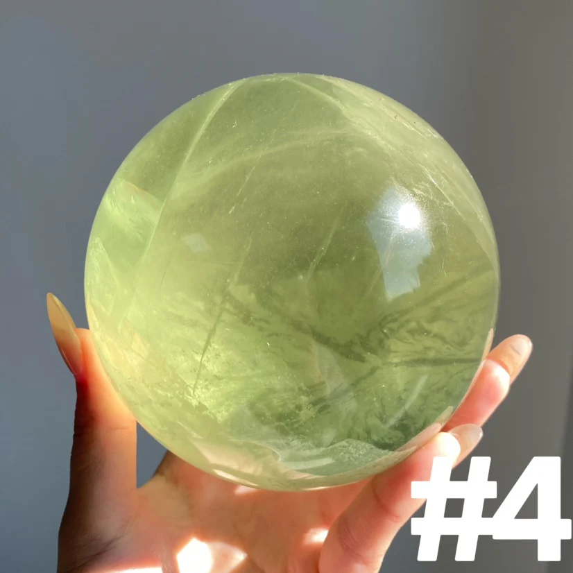 Apple Green Fluorite Sphere - Image 2
