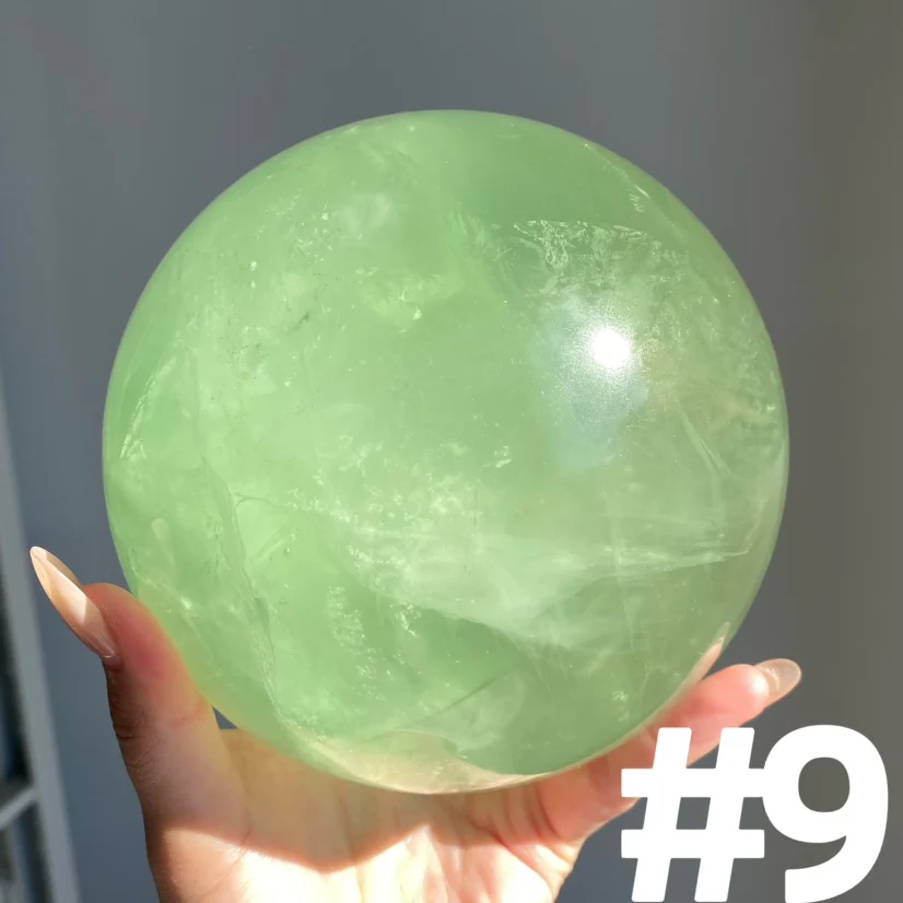 Apple Green Fluorite Sphere - Image 3
