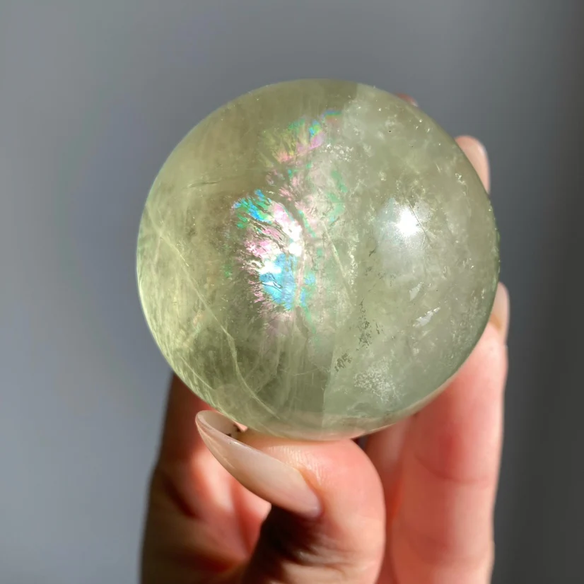 Apple Green Fluorite Spheres - Image 4
