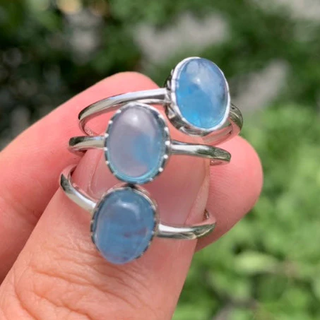 Aquamarine Sterling Silver Ring