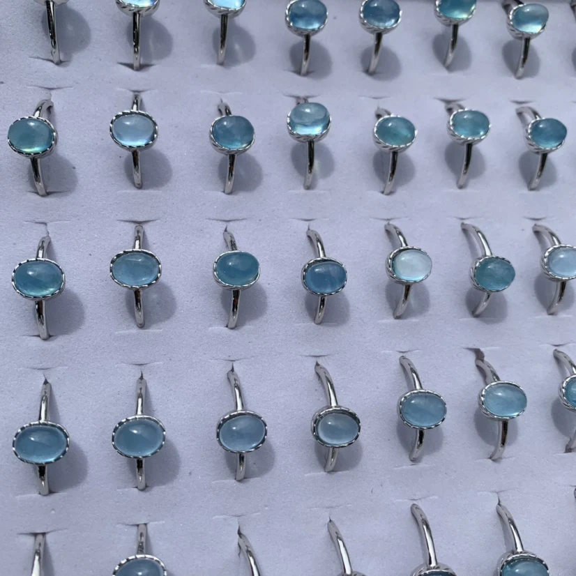 Aquamarine Sterling Silver Ring - Image 2