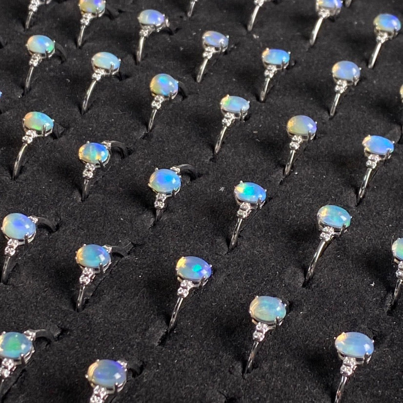 Australian Opal Sterling Silver Ring - Image 5