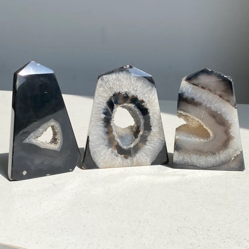 Black Agate Druzy Tower - Image 3
