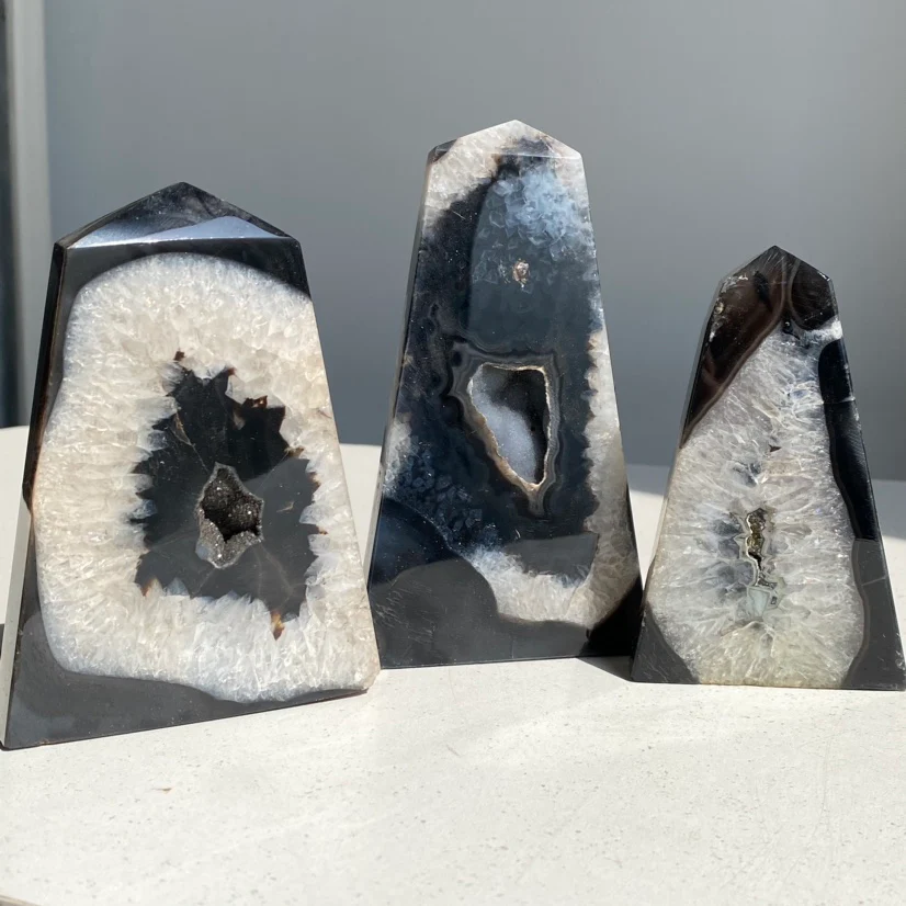 Black Agate Druzy Tower - Image 4