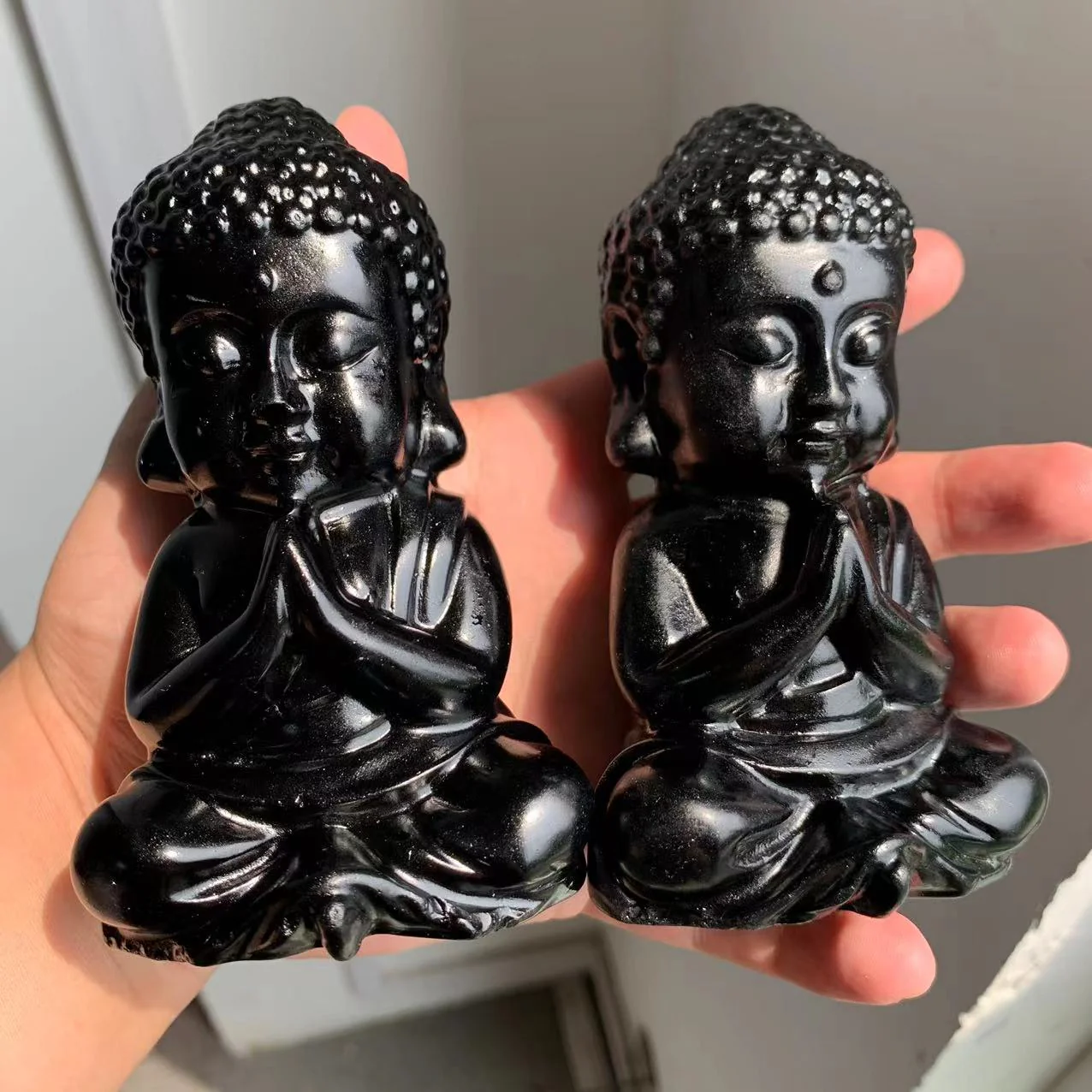 Black Obsidian Buddha - Image 2