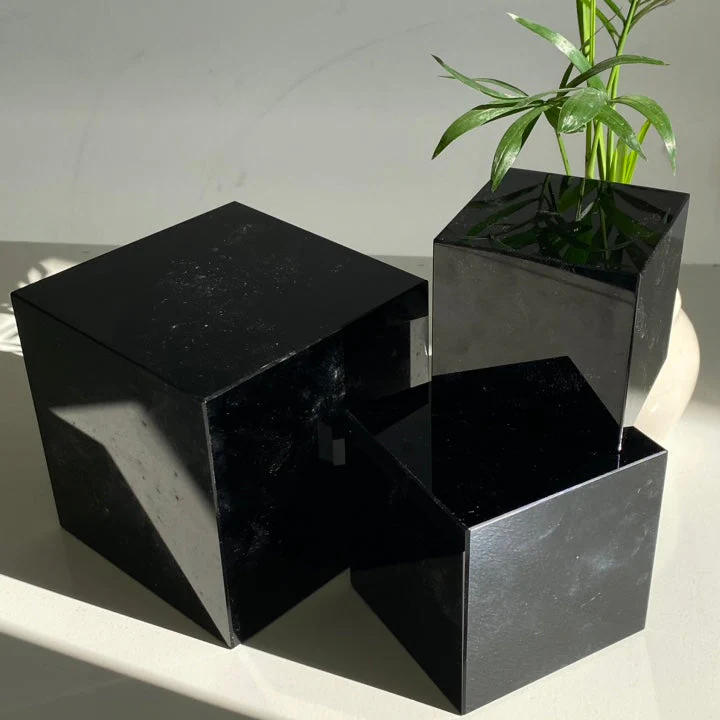 Black Obsidian Cube - Image 4