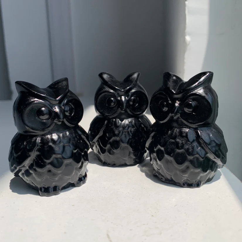 Black Obsidian Owl