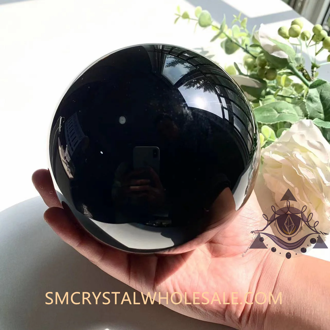Black Obsidian Sphere - Image 6