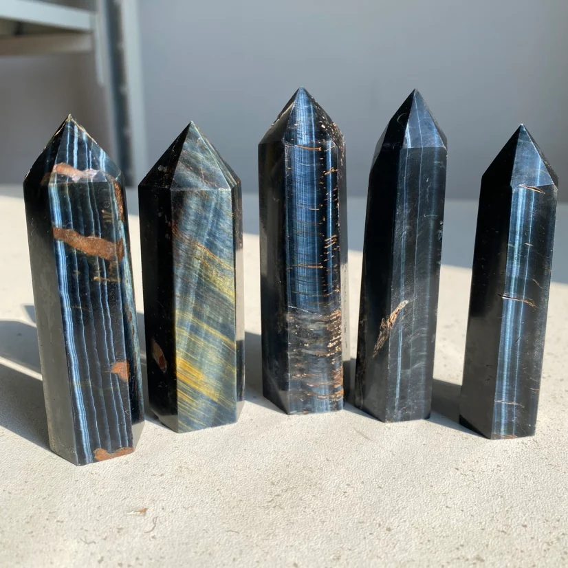 Blue Tiger Eye Small Tower