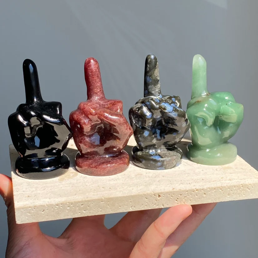 Crystal Middle Finger