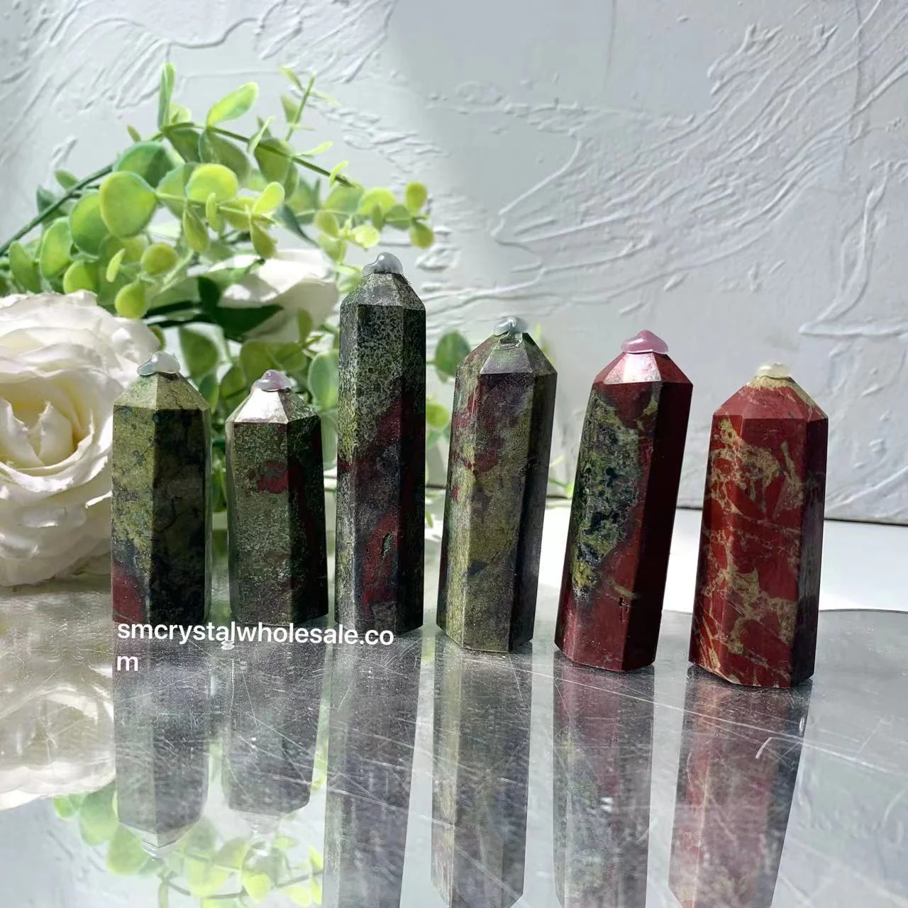 Dragon Blood Jasper Small Tower - Image 3