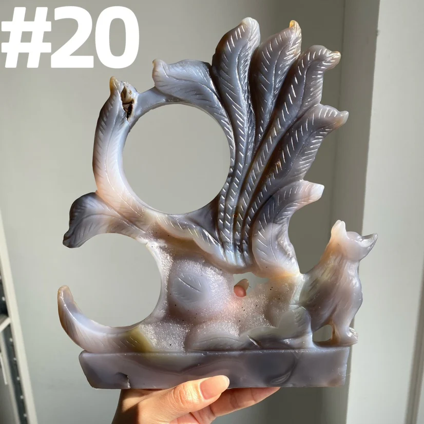 Druzy Agate 9 Tailed Fox - Image 2