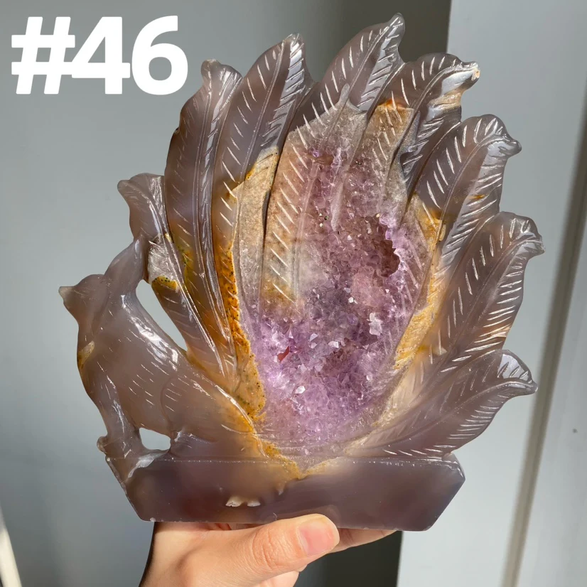 Druzy Agate 9 Tailed Fox - Image 4