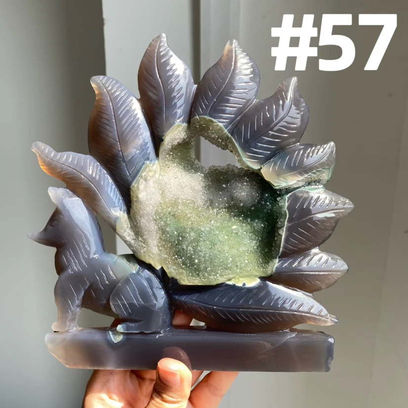 Druzy Agate 9 Tailed Fox - Image 6