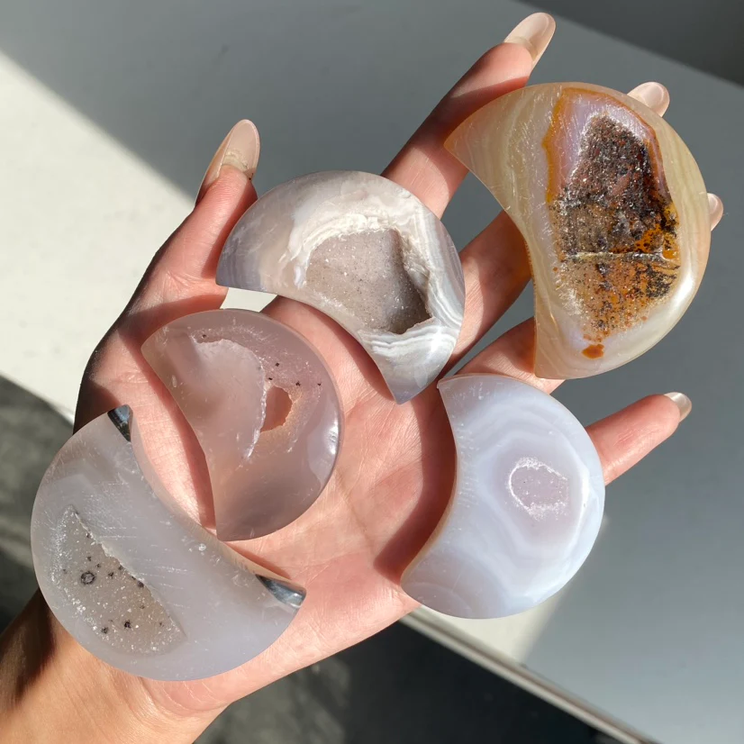 Druzy Agate Moon - Image 3