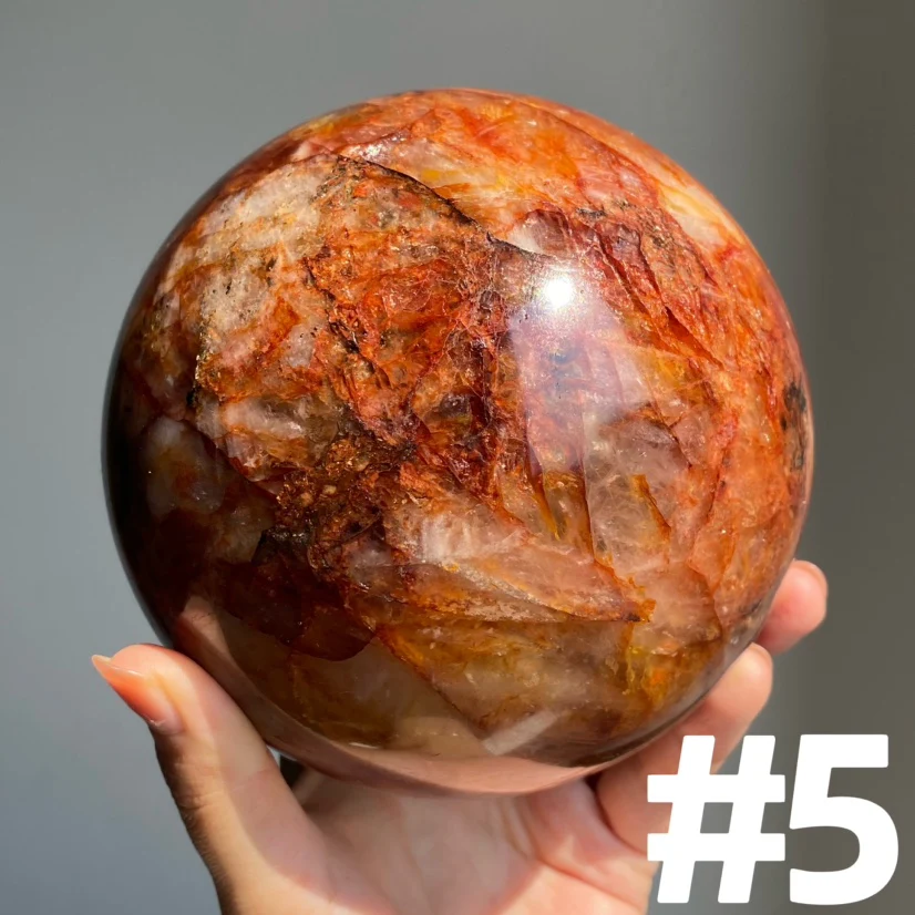 Fire Quartz Big Spheres - Image 3
