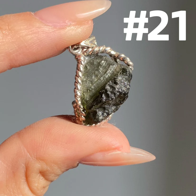 Genuine Moldavite Pendant - Image 11