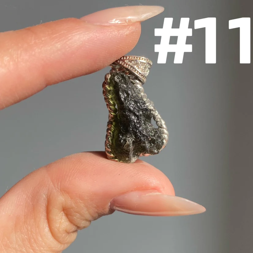 Genuine Moldavite Pendant - Image 4