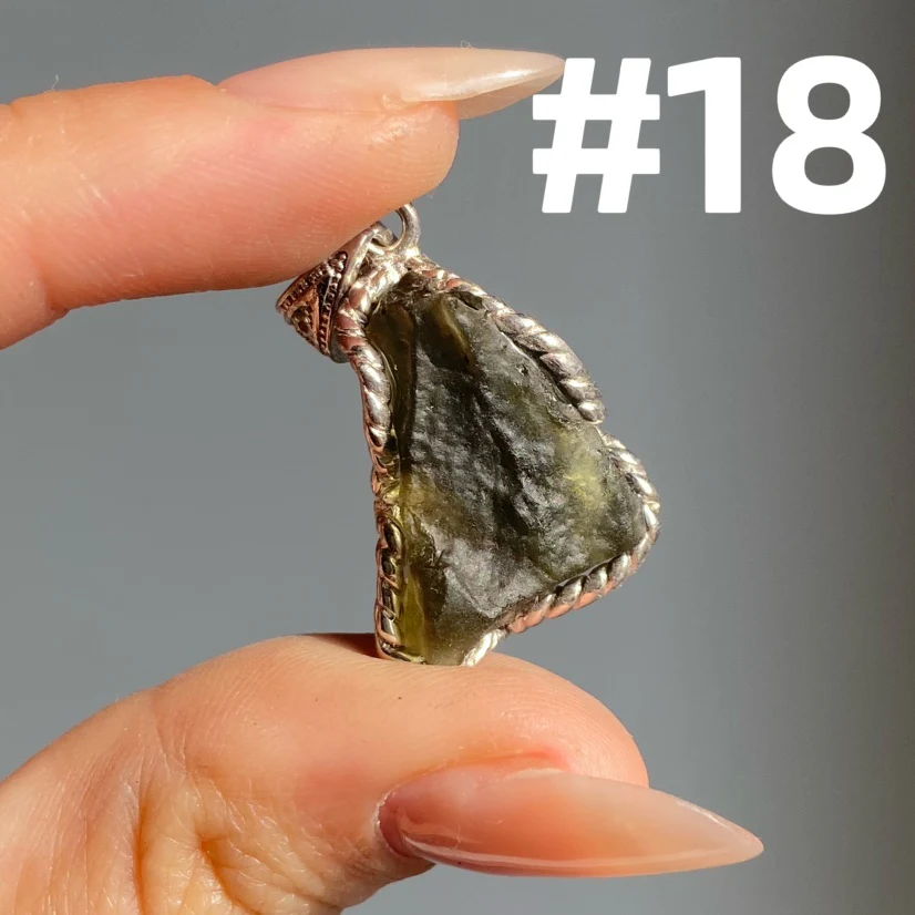 Genuine Moldavite Pendant - Image 6