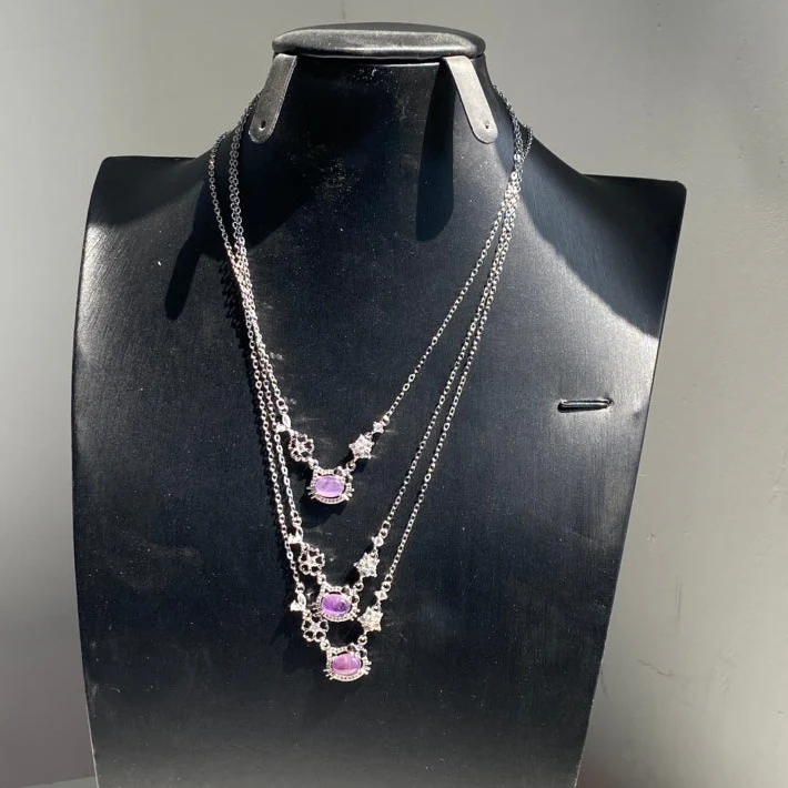 Hello Kitty Amethyst Necklace - Image 3