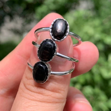 Hypersthene Sterling Silver Ring
