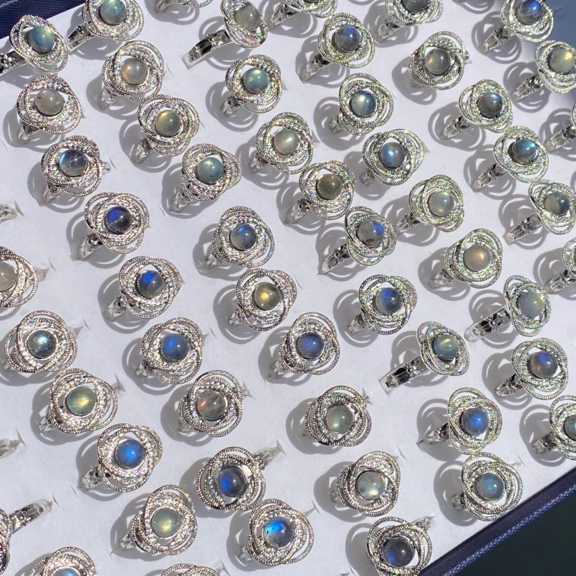 Labradorite Fidget Spinner Ring - Image 2