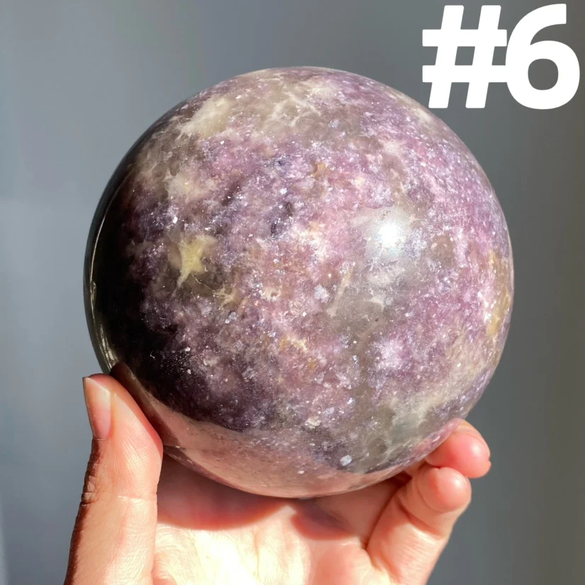 Lepidolite Big Sphere - Image 2