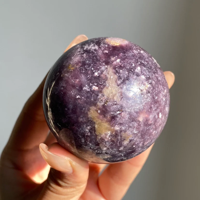 Lepidolite Sphere - Image 3