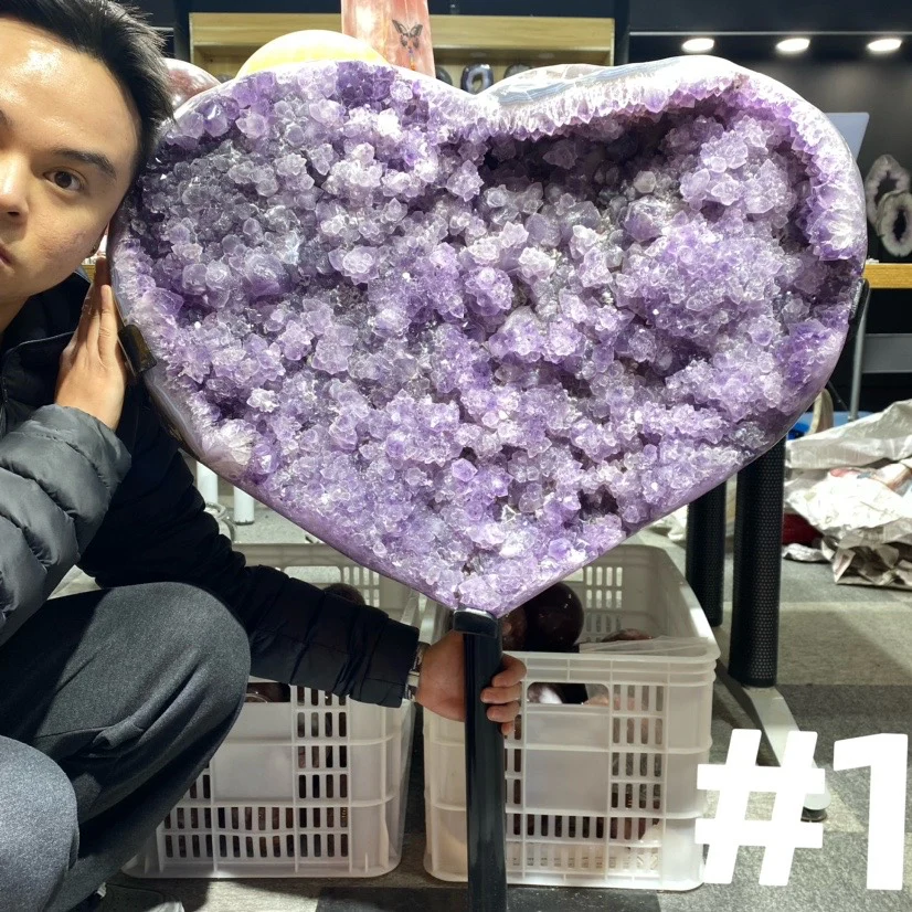 Massive Sugar Amethyst Heart - Image 3
