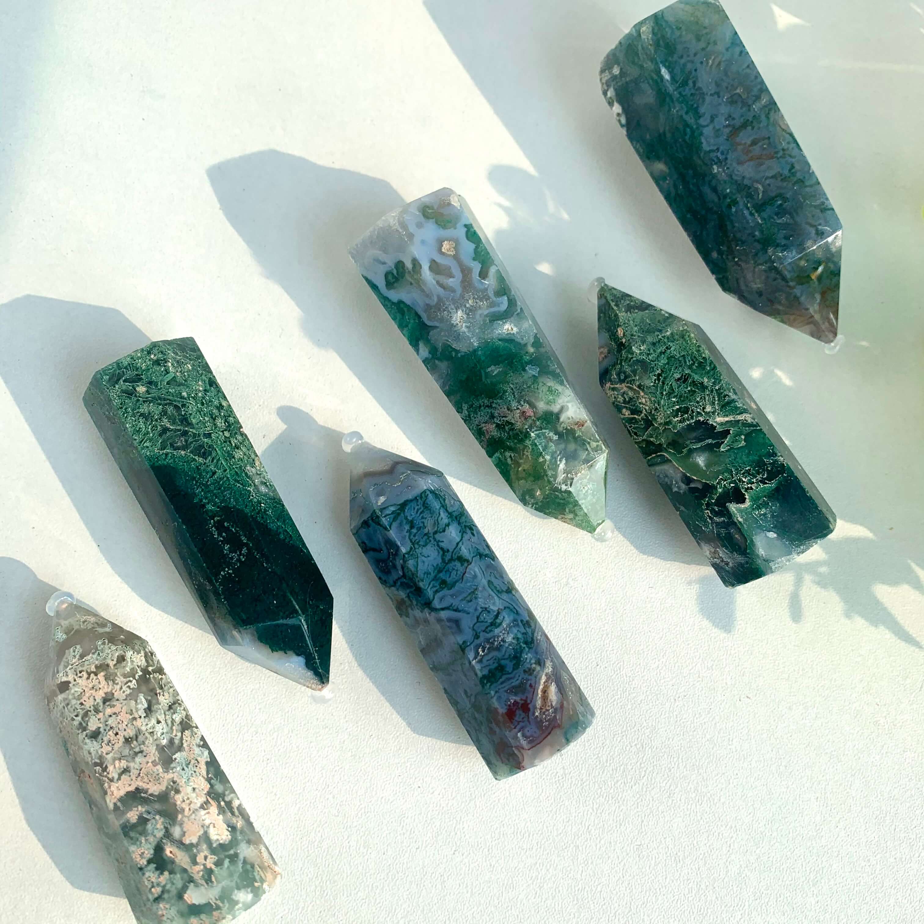 Moss Agate Small Tower - Image 2