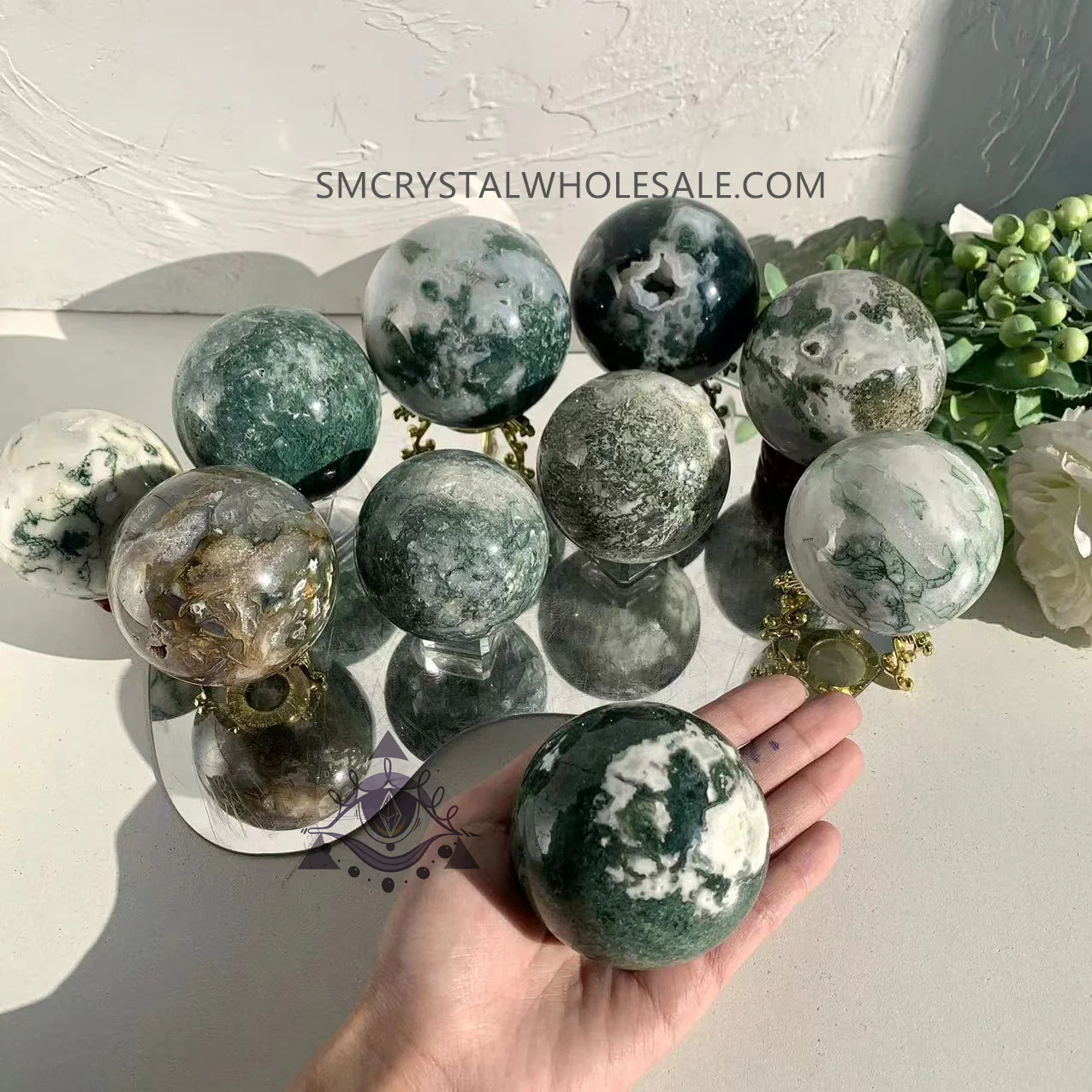 Moss Agate Sphere