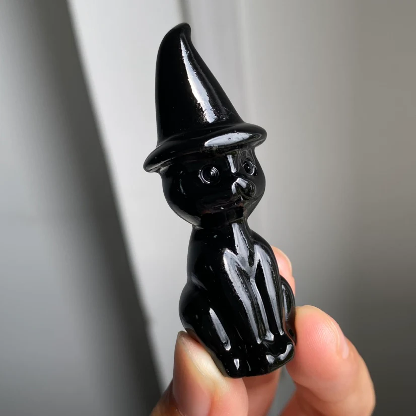 Obsidian Witch Cat