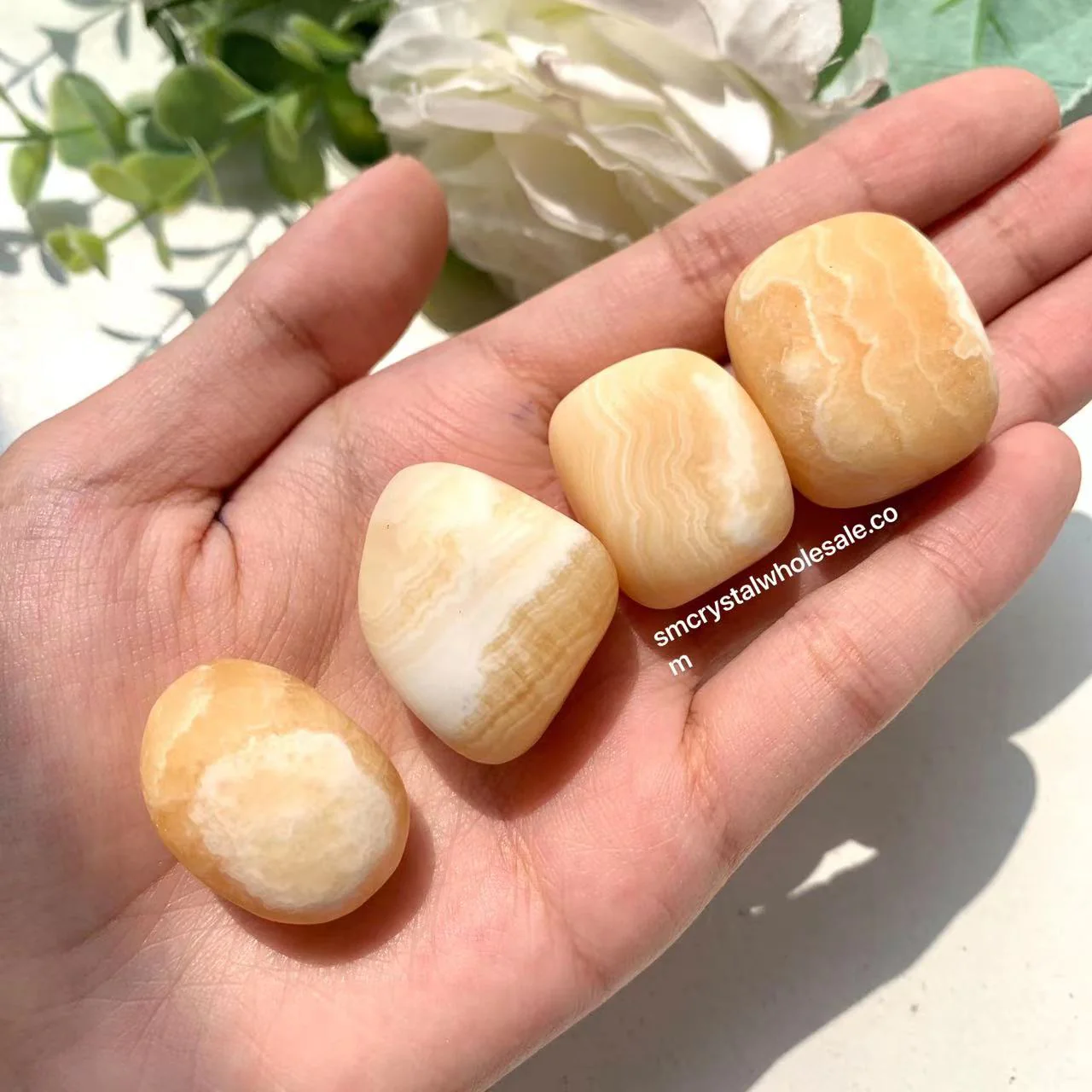 Orange Calcite Tumble