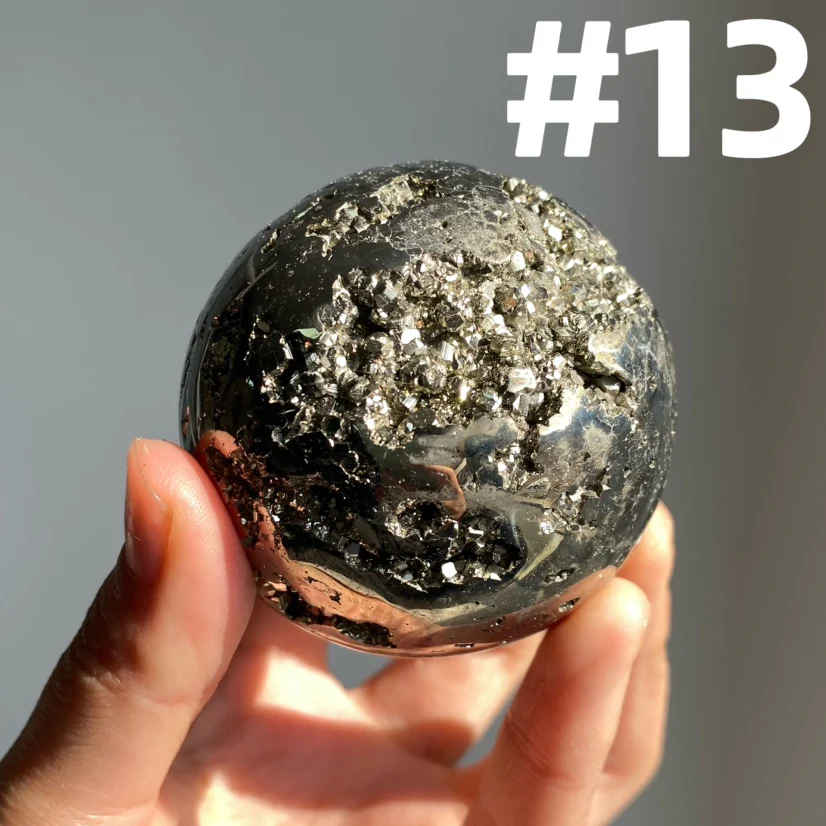 Pyrite Druzy Sphere