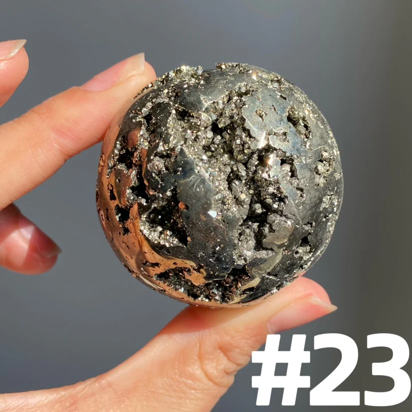 Pyrite Druzy Sphere - Image 5