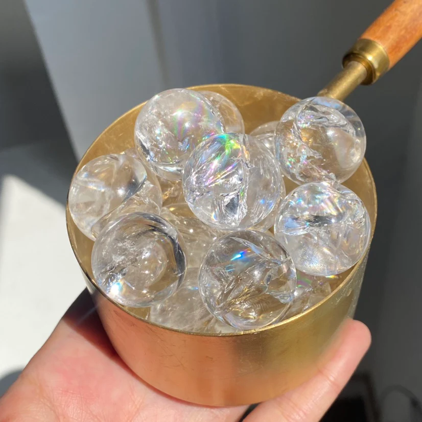 Rainbow Clear Quartz Mini Sphere - Image 3