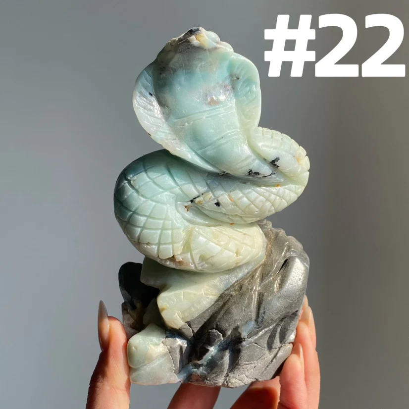 Sky Blue Quartz Snake - Image 7