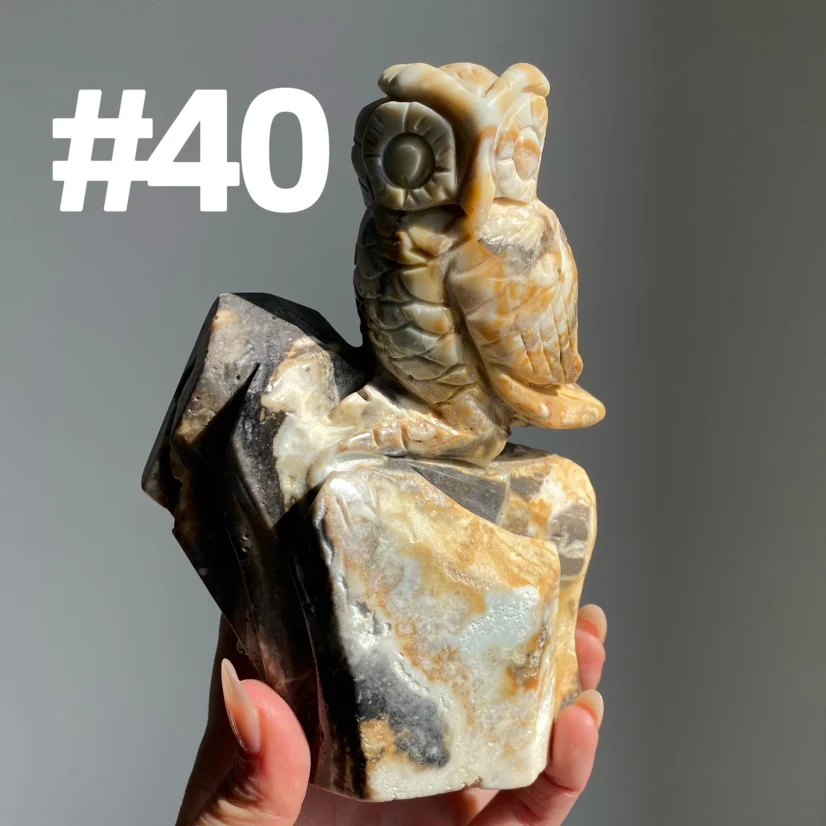 Sky Blue Quartz Owl - Image 10