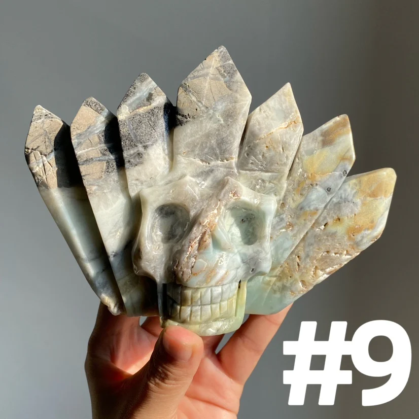 Sky Blue Quartz Skull - Image 2